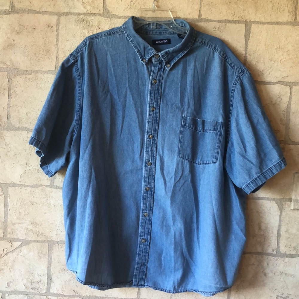 Short sleeve button down short